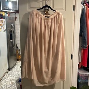 Baileys Blossoms champagne maxi skirt